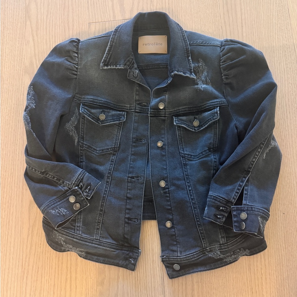 Retrofete Black Jean Jacket
